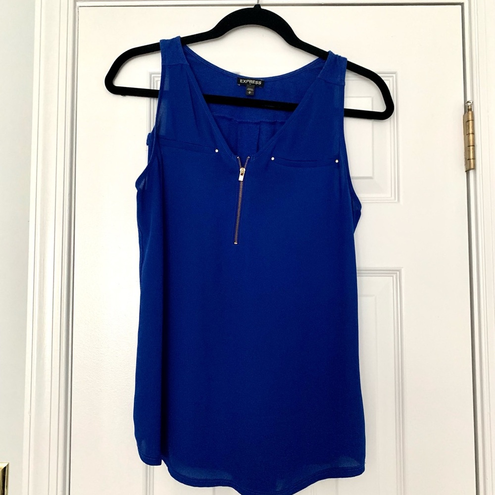 Express Blue Tank Top | Medium
